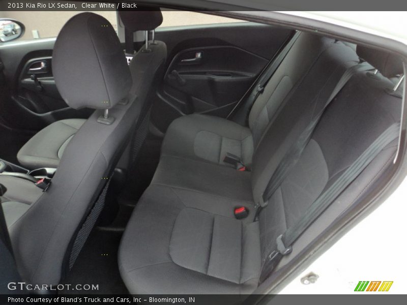 Clear White / Black 2013 Kia Rio LX Sedan