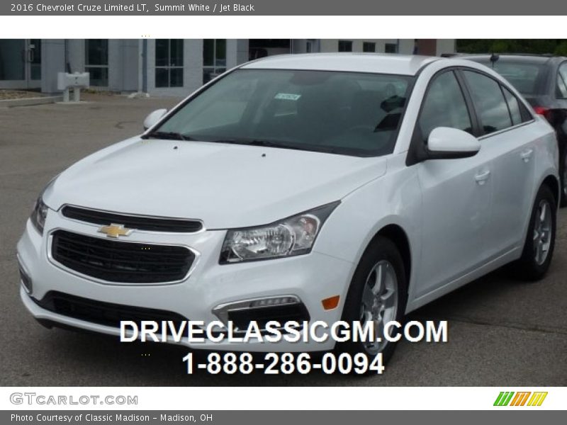 Summit White / Jet Black 2016 Chevrolet Cruze Limited LT