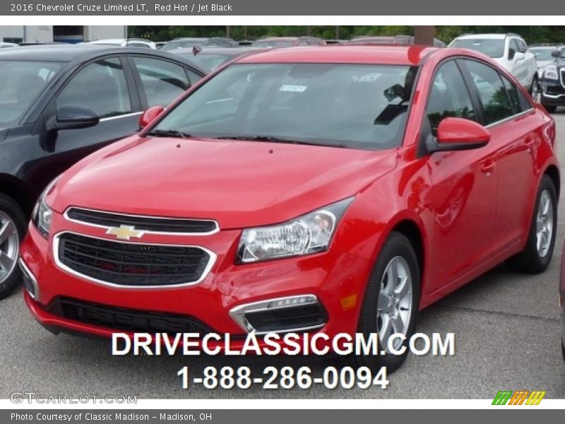 Red Hot / Jet Black 2016 Chevrolet Cruze Limited LT