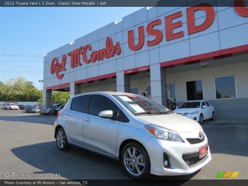 Classic Silver Metallic / Ash 2013 Toyota Yaris L 5 Door