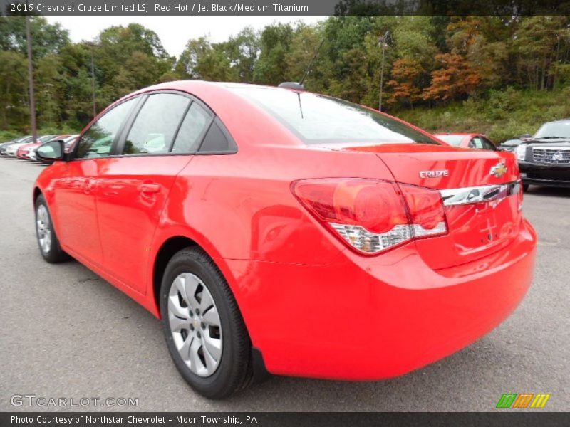 Red Hot / Jet Black/Medium Titanium 2016 Chevrolet Cruze Limited LS