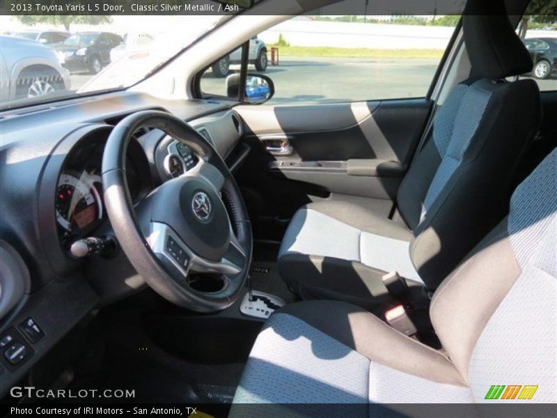Classic Silver Metallic / Ash 2013 Toyota Yaris L 5 Door