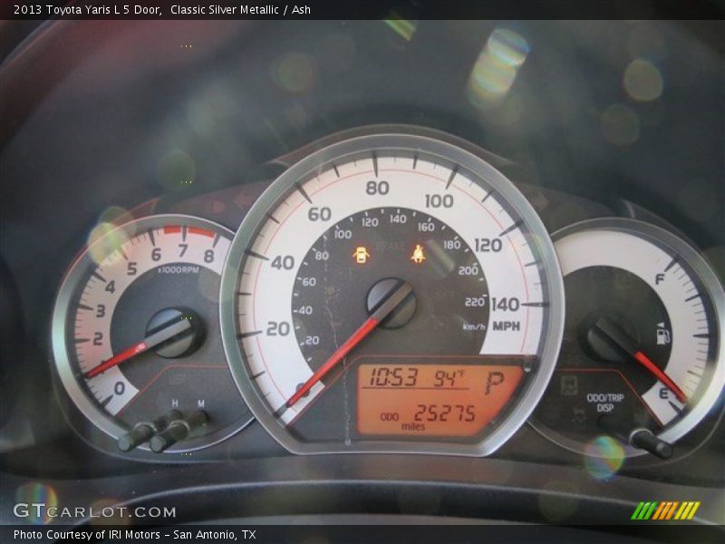 Classic Silver Metallic / Ash 2013 Toyota Yaris L 5 Door