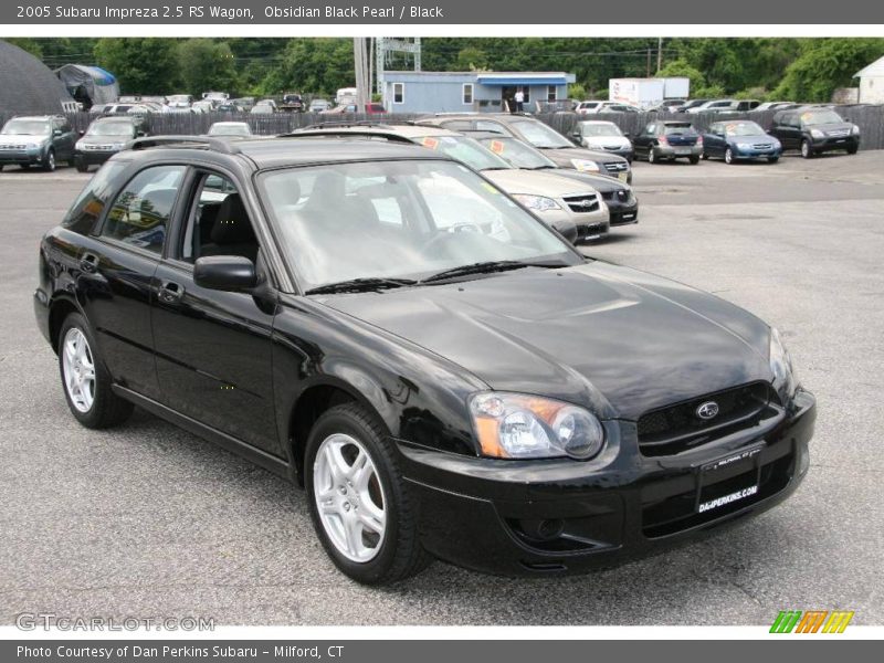Obsidian Black Pearl / Black 2005 Subaru Impreza 2.5 RS Wagon