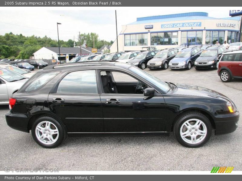 Obsidian Black Pearl / Black 2005 Subaru Impreza 2.5 RS Wagon