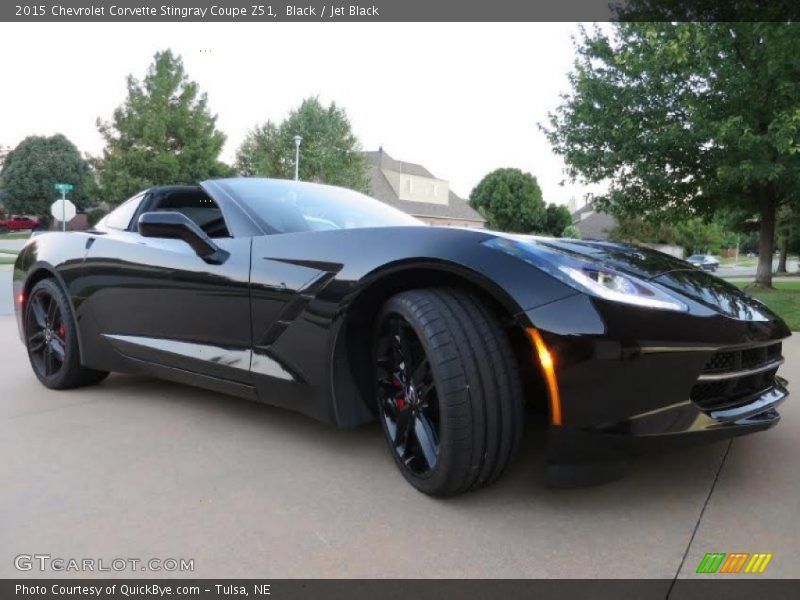 Black / Jet Black 2015 Chevrolet Corvette Stingray Coupe Z51