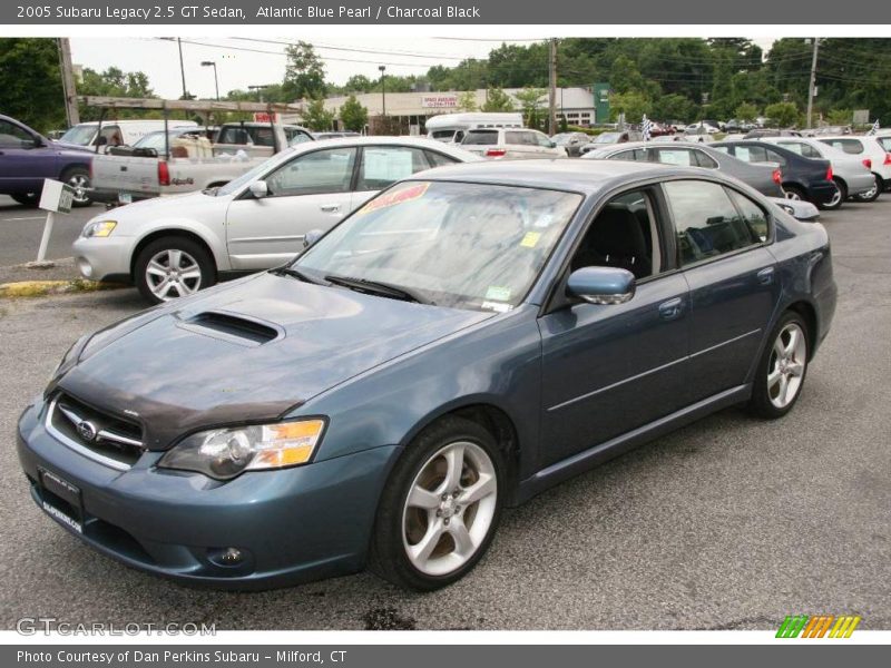 Atlantic Blue Pearl / Charcoal Black 2005 Subaru Legacy 2.5 GT Sedan