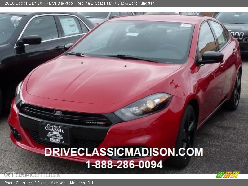 Redline 2 Coat Pearl / Black/Light Tungsten 2016 Dodge Dart SXT Rallye Blacktop