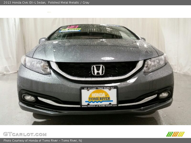 Polished Metal Metallic / Gray 2013 Honda Civic EX-L Sedan