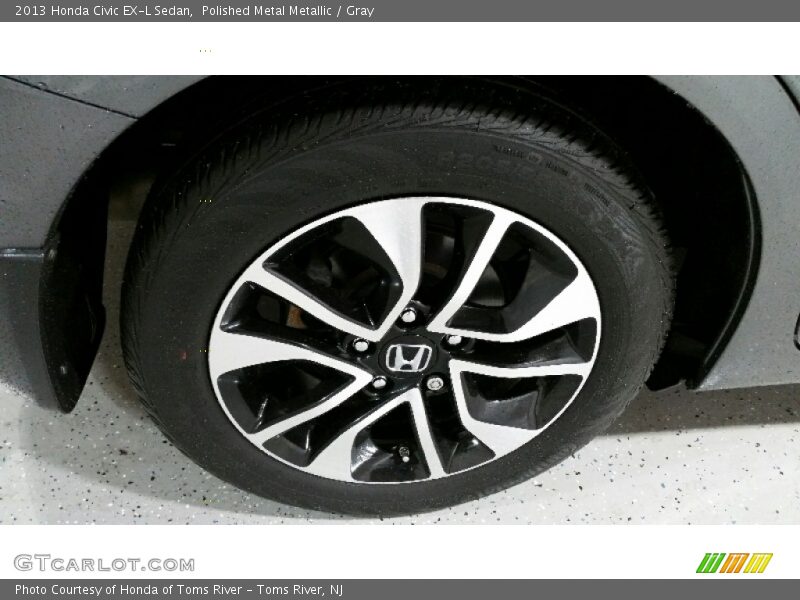 Polished Metal Metallic / Gray 2013 Honda Civic EX-L Sedan