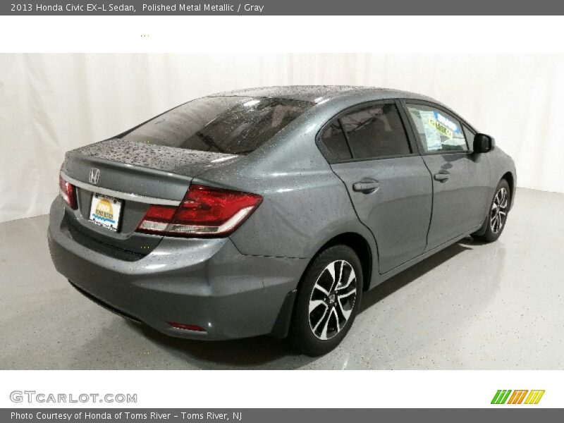 Polished Metal Metallic / Gray 2013 Honda Civic EX-L Sedan