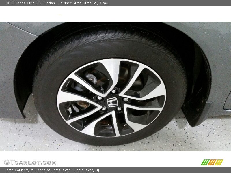 Polished Metal Metallic / Gray 2013 Honda Civic EX-L Sedan