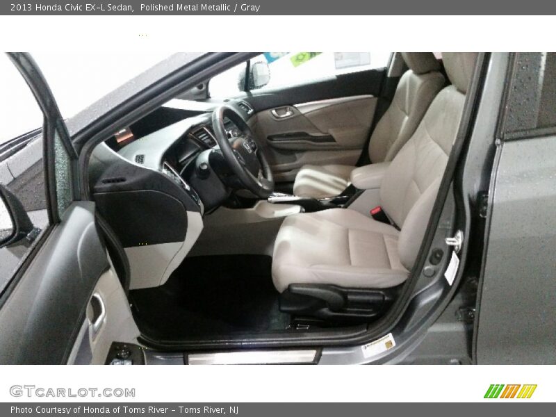 Polished Metal Metallic / Gray 2013 Honda Civic EX-L Sedan