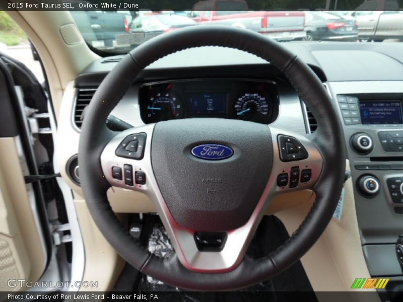 Oxford White / Dune 2015 Ford Taurus SEL