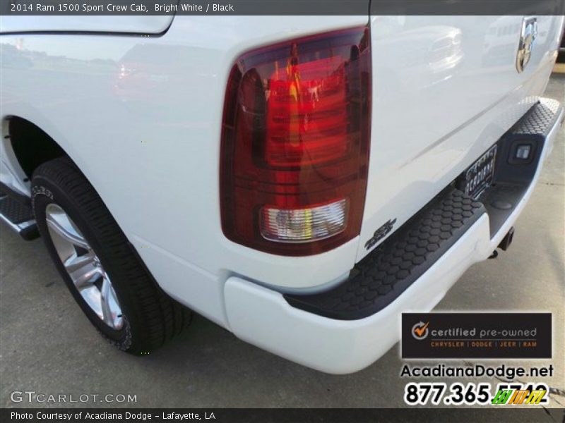 Bright White / Black 2014 Ram 1500 Sport Crew Cab