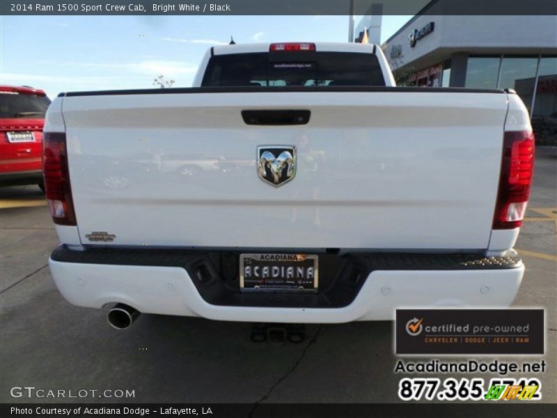 Bright White / Black 2014 Ram 1500 Sport Crew Cab