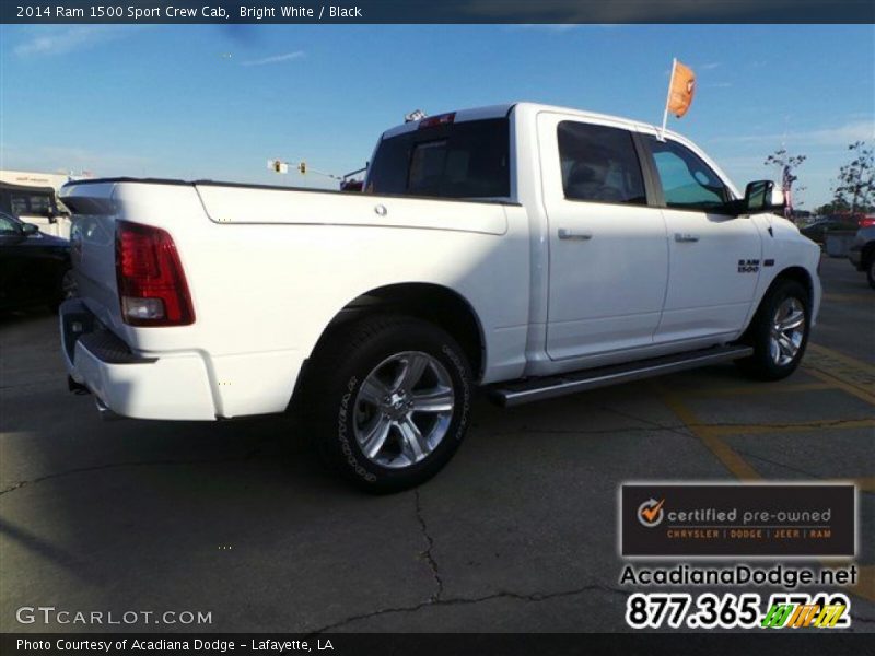 Bright White / Black 2014 Ram 1500 Sport Crew Cab