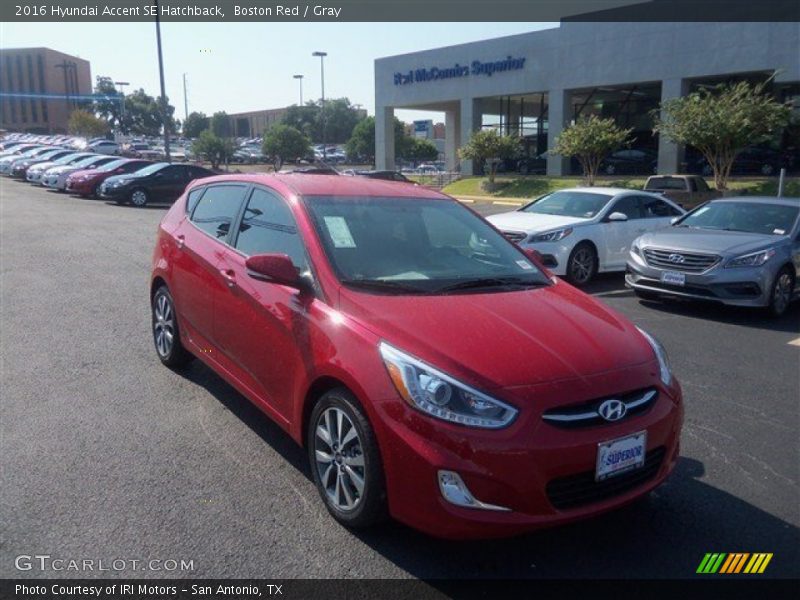 Boston Red / Gray 2016 Hyundai Accent SE Hatchback