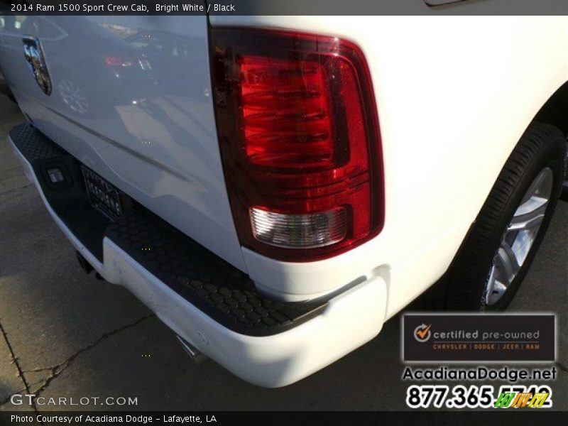 Bright White / Black 2014 Ram 1500 Sport Crew Cab