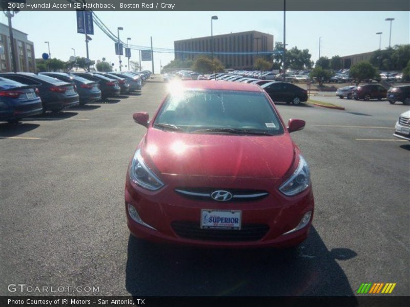 Boston Red / Gray 2016 Hyundai Accent SE Hatchback
