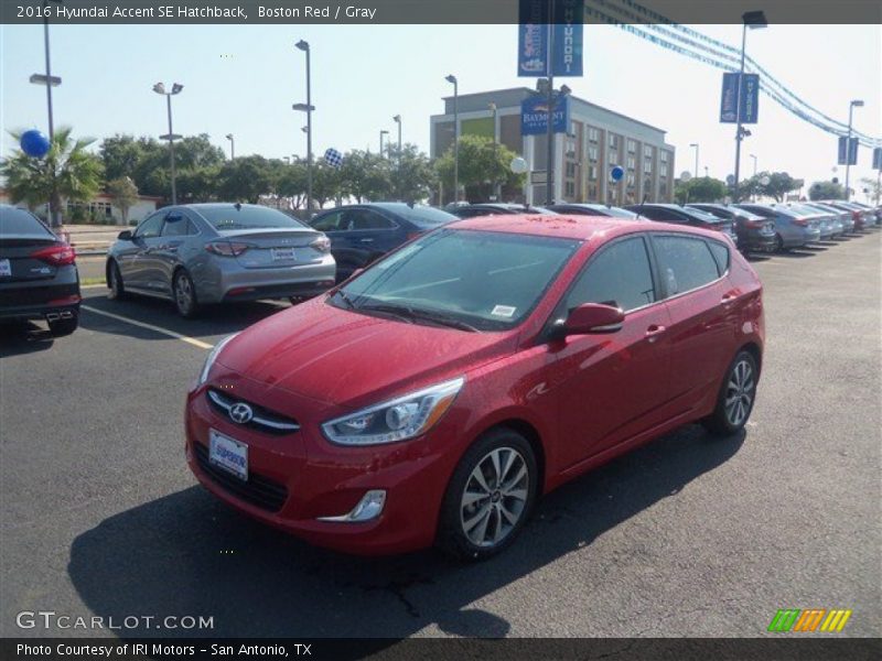 Boston Red / Gray 2016 Hyundai Accent SE Hatchback