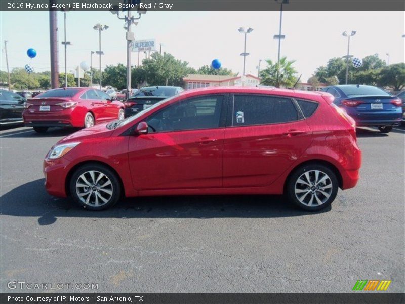 Boston Red / Gray 2016 Hyundai Accent SE Hatchback