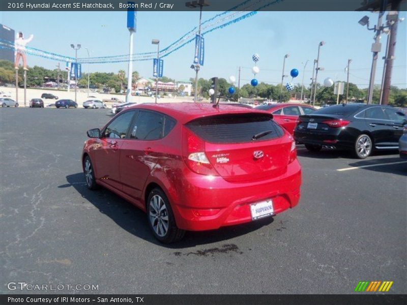 Boston Red / Gray 2016 Hyundai Accent SE Hatchback