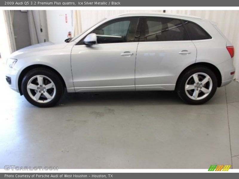 Ice Silver Metallic / Black 2009 Audi Q5 3.2 Premium Plus quattro