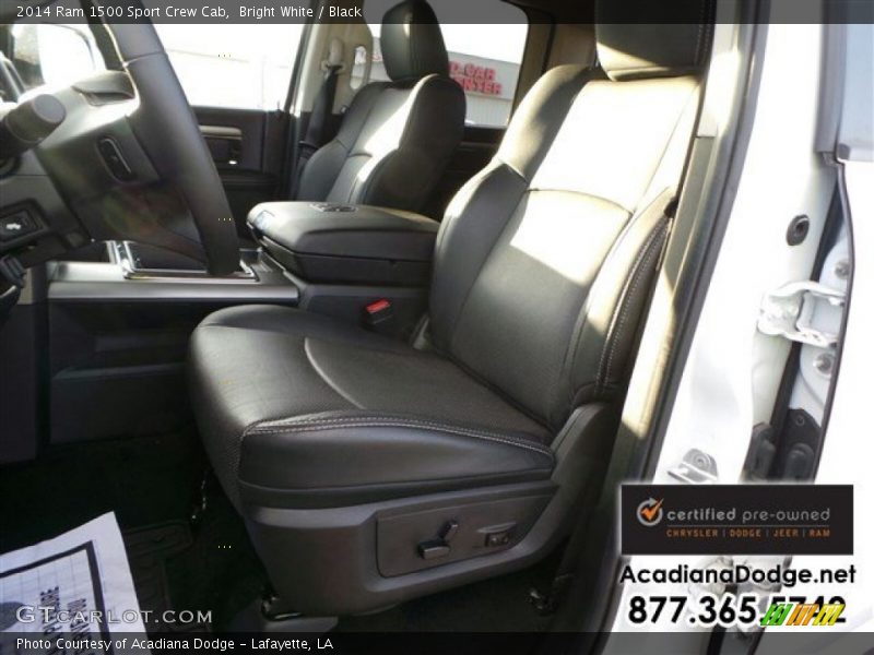 Bright White / Black 2014 Ram 1500 Sport Crew Cab