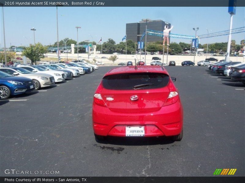 Boston Red / Gray 2016 Hyundai Accent SE Hatchback