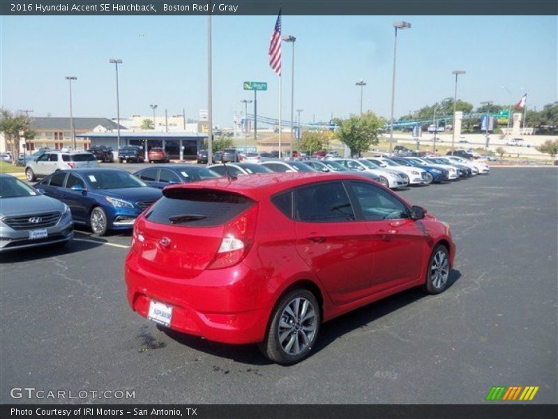 Boston Red / Gray 2016 Hyundai Accent SE Hatchback