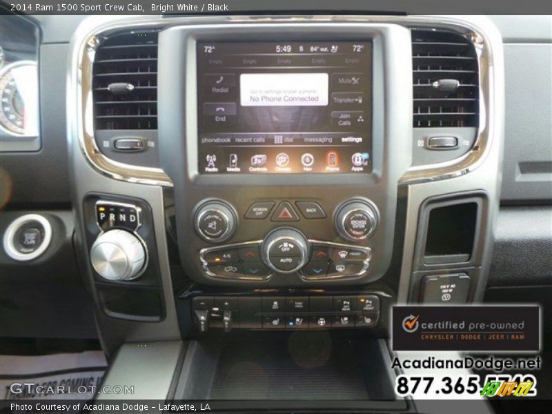 Bright White / Black 2014 Ram 1500 Sport Crew Cab