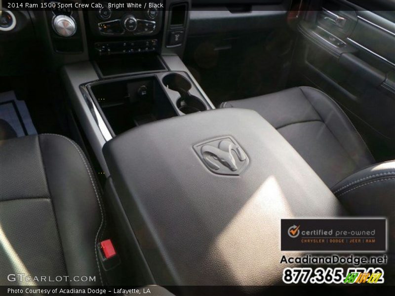 Bright White / Black 2014 Ram 1500 Sport Crew Cab
