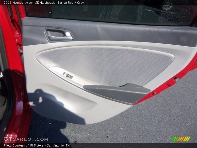 Boston Red / Gray 2016 Hyundai Accent SE Hatchback