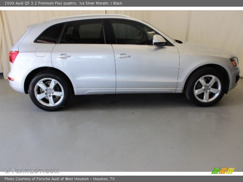 Ice Silver Metallic / Black 2009 Audi Q5 3.2 Premium Plus quattro