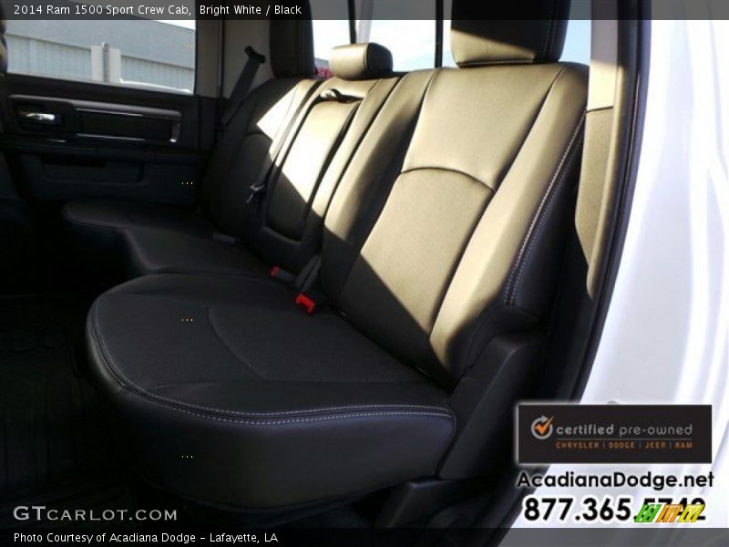 Bright White / Black 2014 Ram 1500 Sport Crew Cab