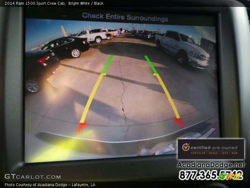Bright White / Black 2014 Ram 1500 Sport Crew Cab