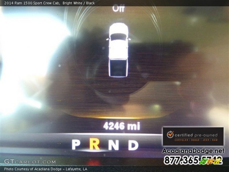 Bright White / Black 2014 Ram 1500 Sport Crew Cab
