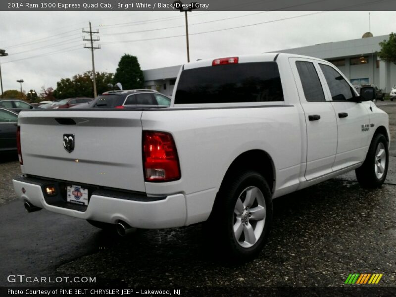 Bright White / Black/Diesel Gray 2014 Ram 1500 Express Quad Cab