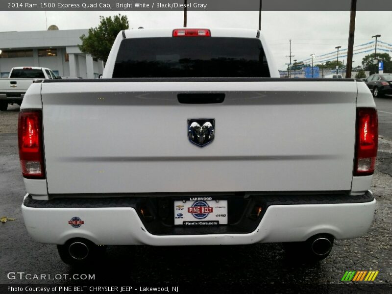 Bright White / Black/Diesel Gray 2014 Ram 1500 Express Quad Cab