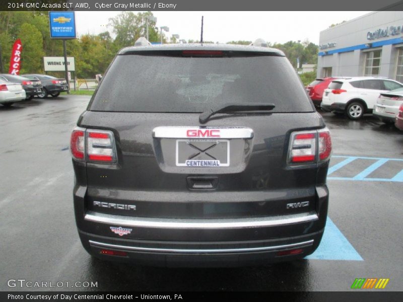 Cyber Gray Metallic / Ebony 2014 GMC Acadia SLT AWD