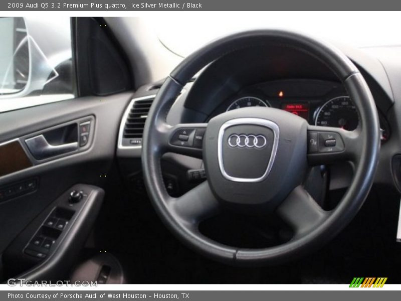 Ice Silver Metallic / Black 2009 Audi Q5 3.2 Premium Plus quattro
