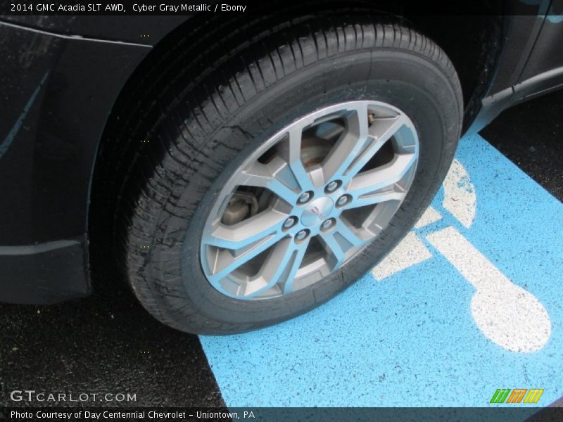 Cyber Gray Metallic / Ebony 2014 GMC Acadia SLT AWD