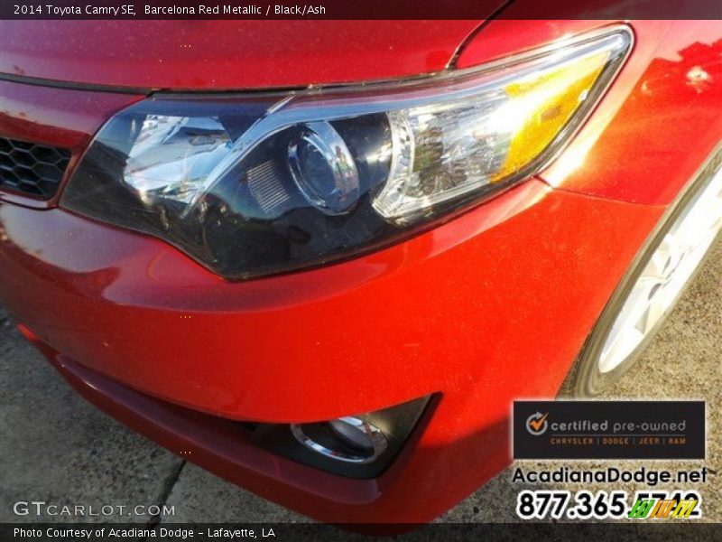Barcelona Red Metallic / Black/Ash 2014 Toyota Camry SE