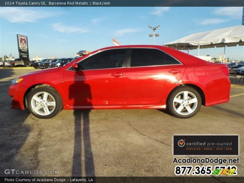 Barcelona Red Metallic / Black/Ash 2014 Toyota Camry SE