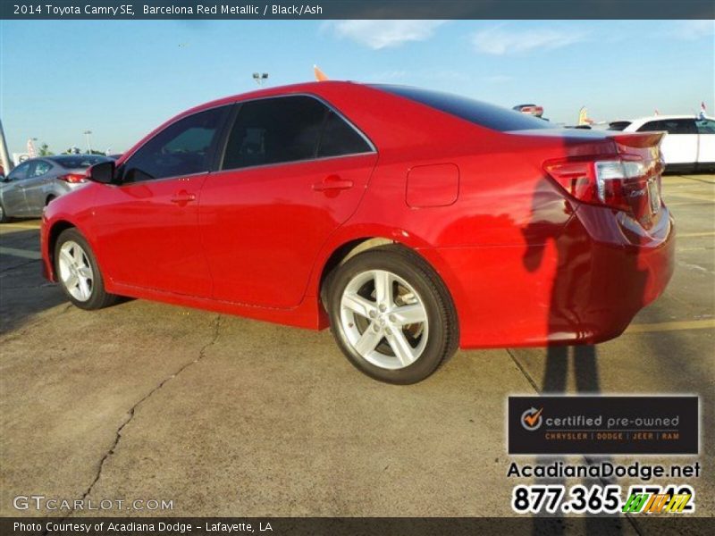 Barcelona Red Metallic / Black/Ash 2014 Toyota Camry SE