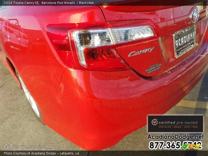 Barcelona Red Metallic / Black/Ash 2014 Toyota Camry SE