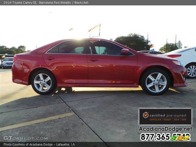 Barcelona Red Metallic / Black/Ash 2014 Toyota Camry SE