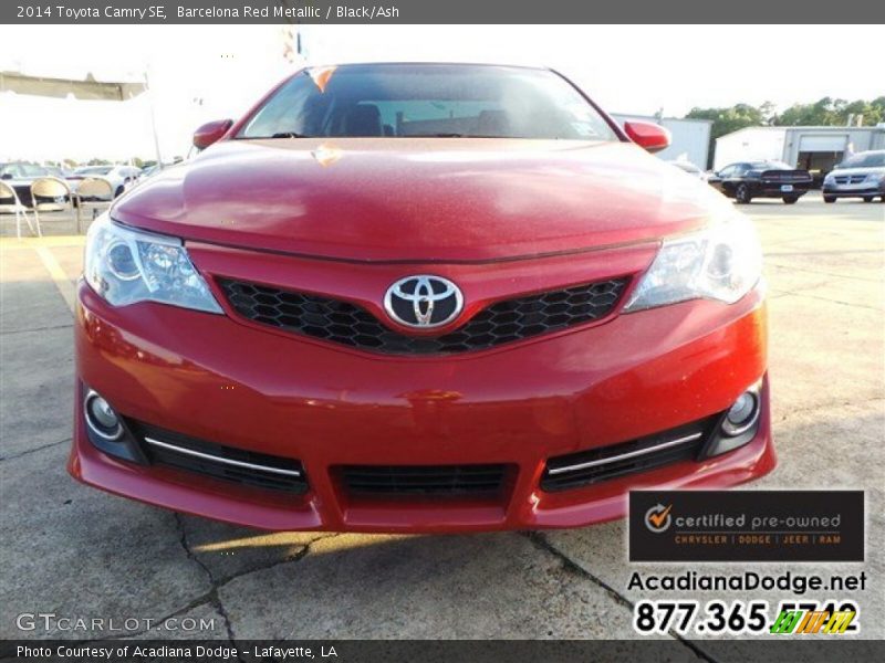 Barcelona Red Metallic / Black/Ash 2014 Toyota Camry SE