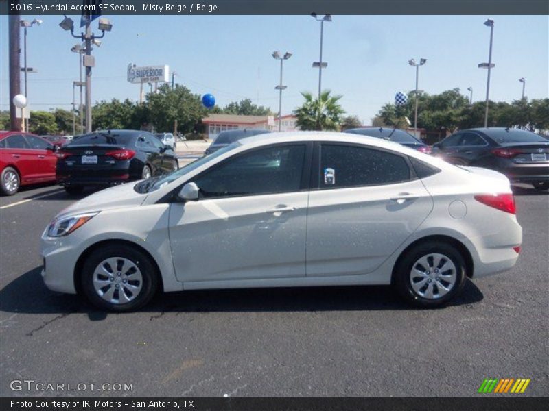 Misty Beige / Beige 2016 Hyundai Accent SE Sedan